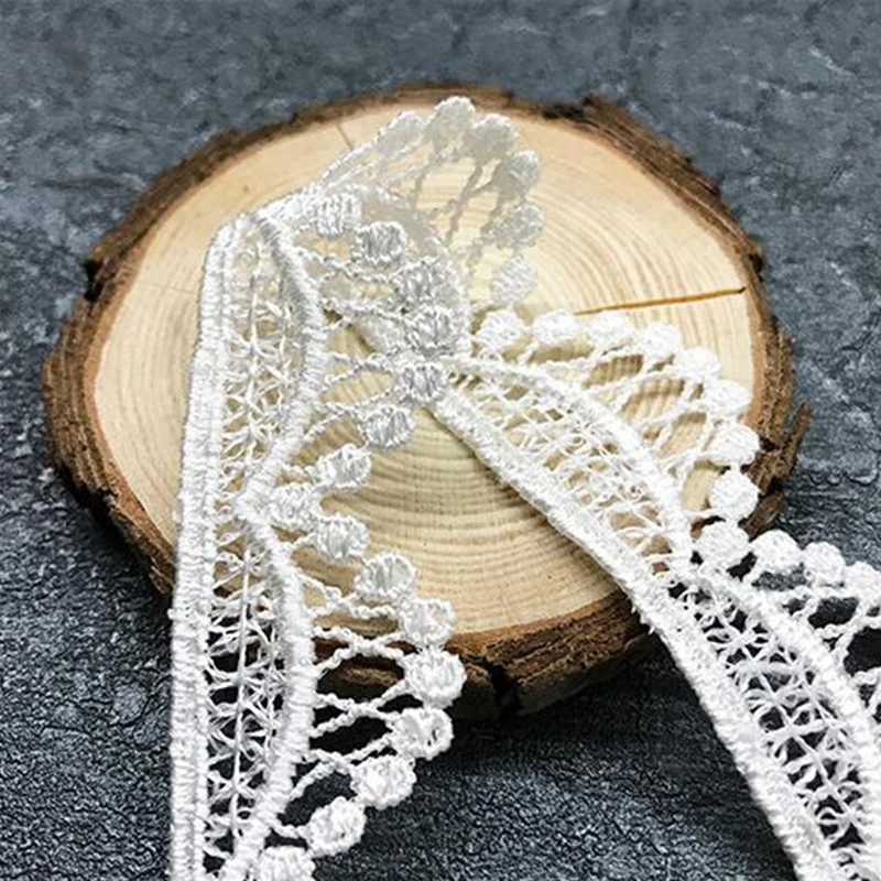 Garniture en dentelle croisée de bosse pour robe de mariée, artisanat de couture, rideau, patchwork de scrapbooking, appliques de garnitures de ruban pour enfant, 2 mètres