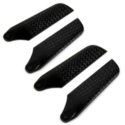 2 Pairs FY 62mm Carbon Fiber Tail Rotor Blades for Align T-rex 450 V2 V3 PRO DFC RC Helicopter