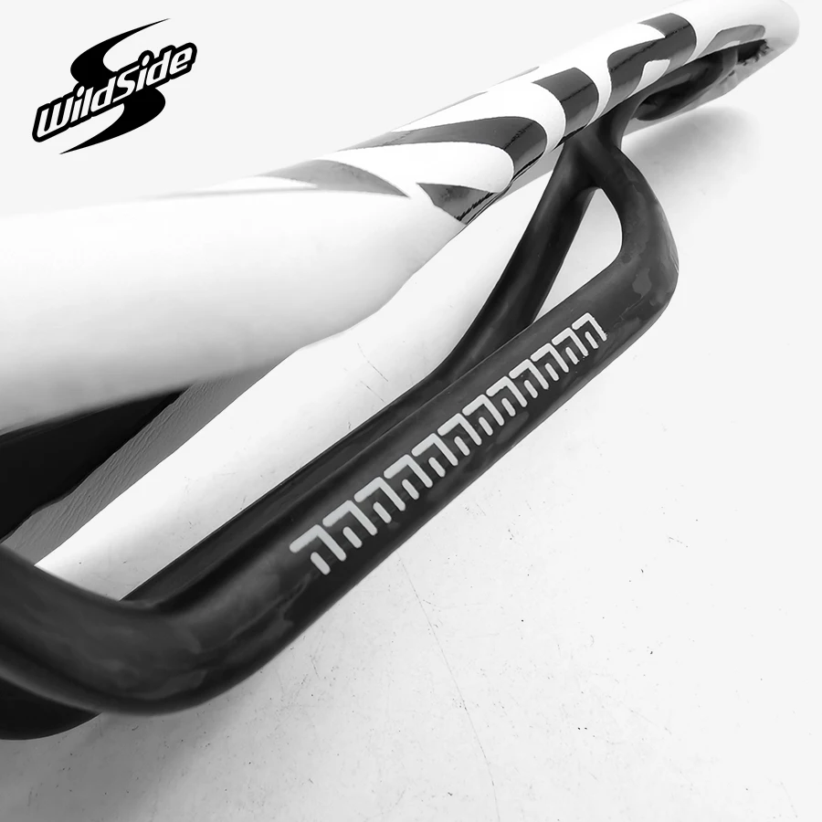 Mountain road bike carbon saddle high quality open bicycle full carbon fiber soft saddle bicycle seat black and white sans color