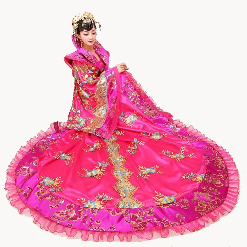 Wysokiej jakości designerski chiński strój z dynastii Tang, kostium Tailing, odzież sceniczna Guzheng, damski Hanfu, chińskie fotografie