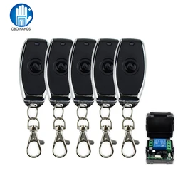 DC12V 1CH 50 meters wireless remote control system metal key switch 315/433MHz for access control lock system single door