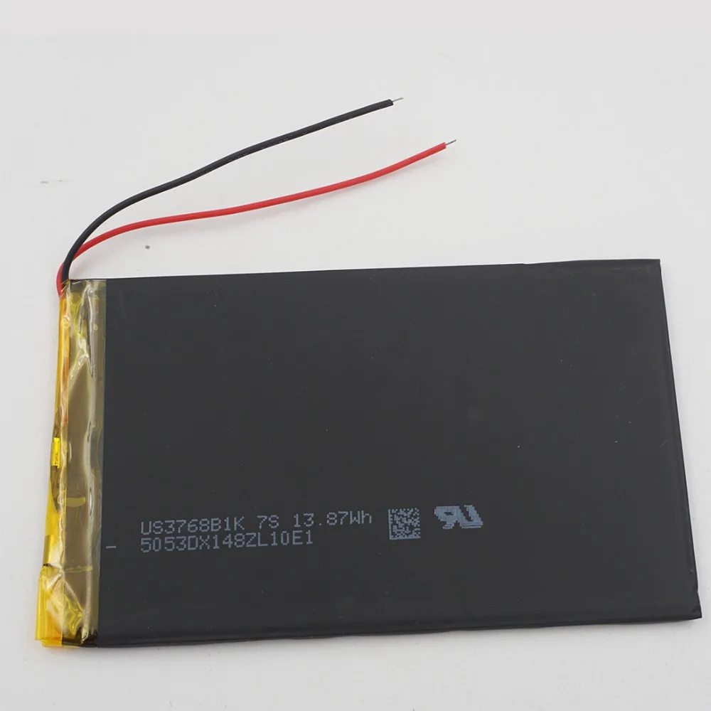 3.7V 3000 mAh 11.1Wh 3768112 Rechargeable Polymer Li Lithium Battery For Phone GPS E-Book PAD Power Bank Portable DVD Tablet PC