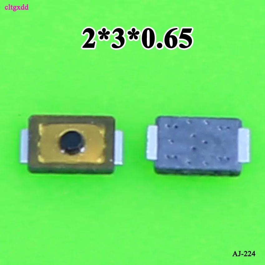 cltgxdd 50pcs 2x3x0.65 U Tactile Push Button Switch Tact 4 Pin Micro Switch SMD mini thin thin film key light touch switch