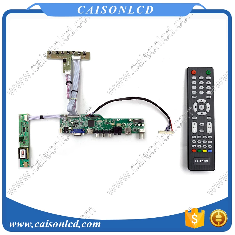 

M6-V5.1 LCD TV controller board support VGA AUDIO AV USB TV for 15.4 inch 1280x800 LP154WX4-TLA1 lvds easy diy repair