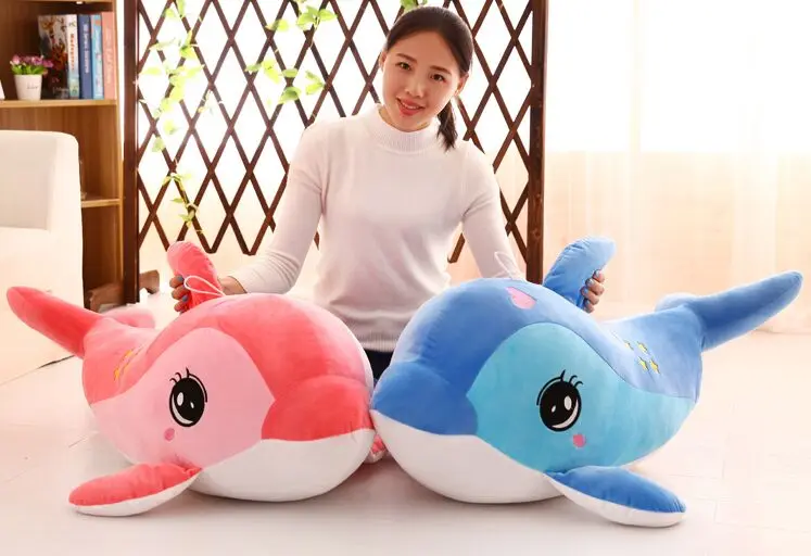 

stuffed plush toy large 100cm cartoon dolphin , stars design dolphin soft doll hugging pillow Christmas gift s2487