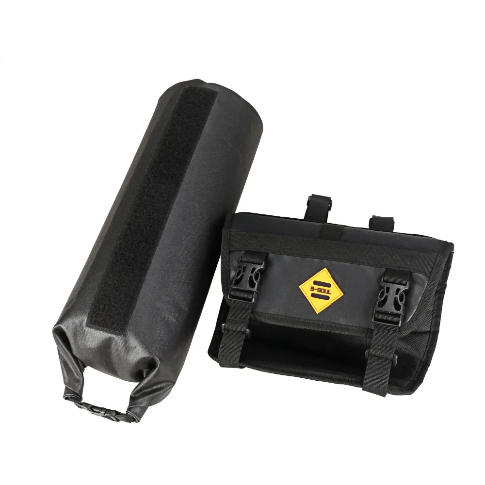 B-SOUL 자전거 프론트 튜브 백, 방수 자전거 핸들 바 바구니 팩, 사이클링 프론트 프레임 패니어, 자전거 액세서리