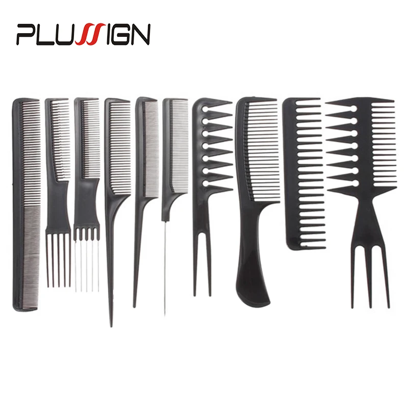 10Pcs/Lot Anti Static Hair Brush For Kids Hairstyle Comb Set Travel Hair Brushes Hairdresser Brush Hair Care Styling Tools Sets