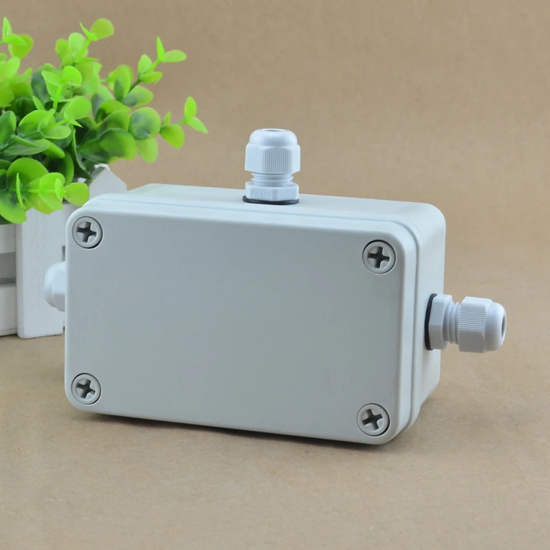 IP65 Waterproof Cable Junction Box  80*130*70mm 3 ways with UK2.5B Din Rail Terminal Blocks