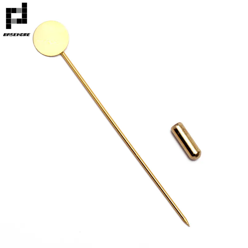 10pcs 10mm/15mm Blank Bases Safety Brooch Copper Lapel Pins For Crafts Stick Needle Settings Bezel Trays Jewelry And Accessories