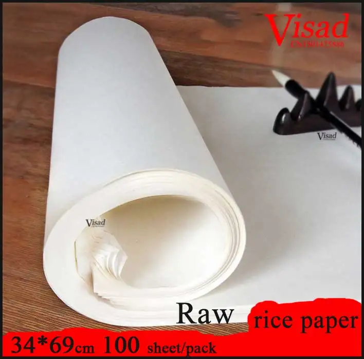 34*69cm Chinese rice Paper for Painting Calligraphy paper art paper for Painting darwing supplies Raw xuan paper