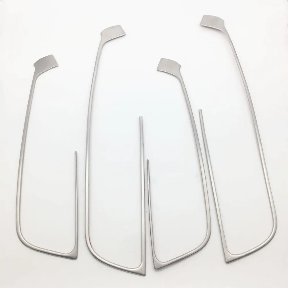 Stainless Steel Window Glass Lifting Buttons Frame Cover Trim 4pcs For Audi A3 8V 2013-2018 Car Door Armrest Panel Decoration