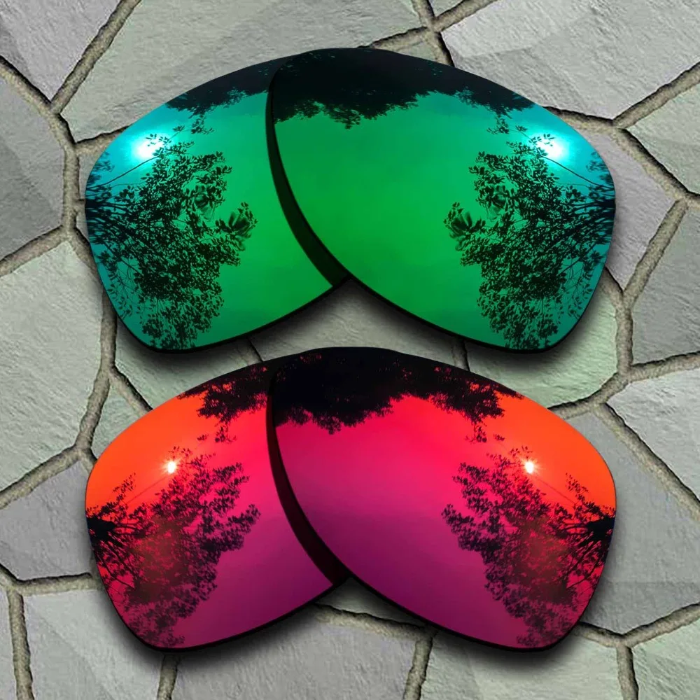 Jade Green&Violet Red Sunglasses Polarized Replacement Lenses for Dispatch 2