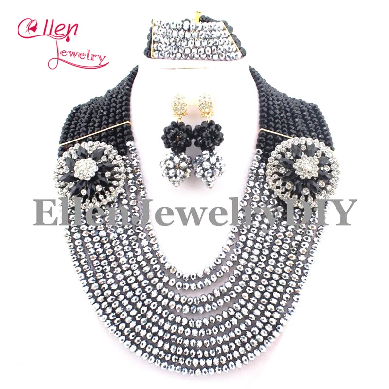 

Perfect African nigerian Wedding bridal beads Jewelry Set African beads Jewelry Set African beaded necklace sets E1170