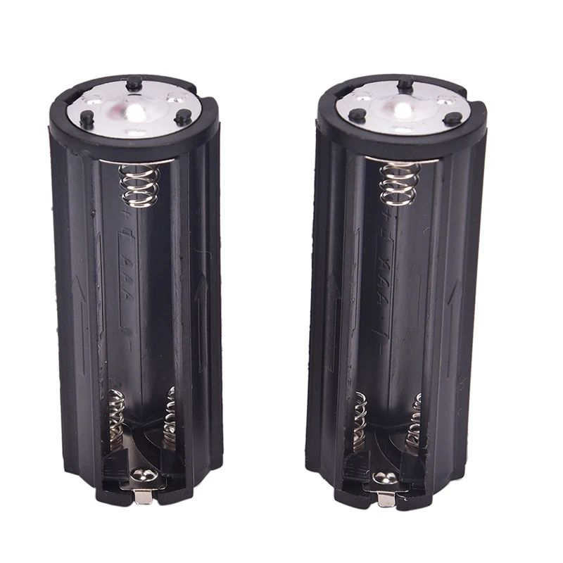 2Pcs/lot Battery Holder for 3x AAA Battery Box Holder Batteries Case For 1.5V Pole Black For Soldering Storage Box