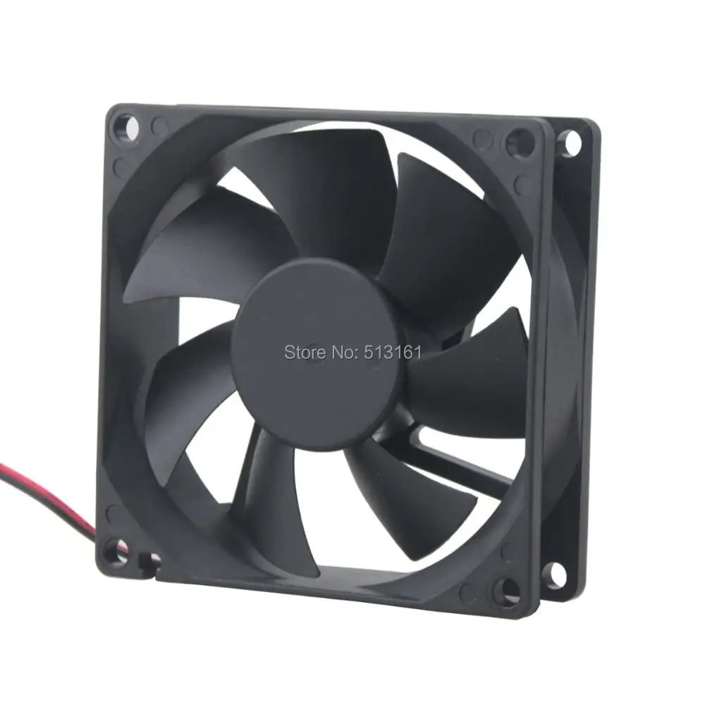 2 Cái Gdstime Tốc Độ Cao 80x80x25 mét Máy Tính 8 cm 12 V 2Pin Bi 80 mét DC Cooling Fan