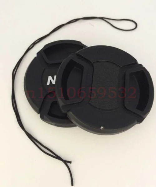 3PCS49 52 55 58 62 67 72 77mm Snap-on Voorste Lensdop Cover voor D810 D800 D500 d610 D600 D5 D4 D90 D3100 D3200 camera Lens