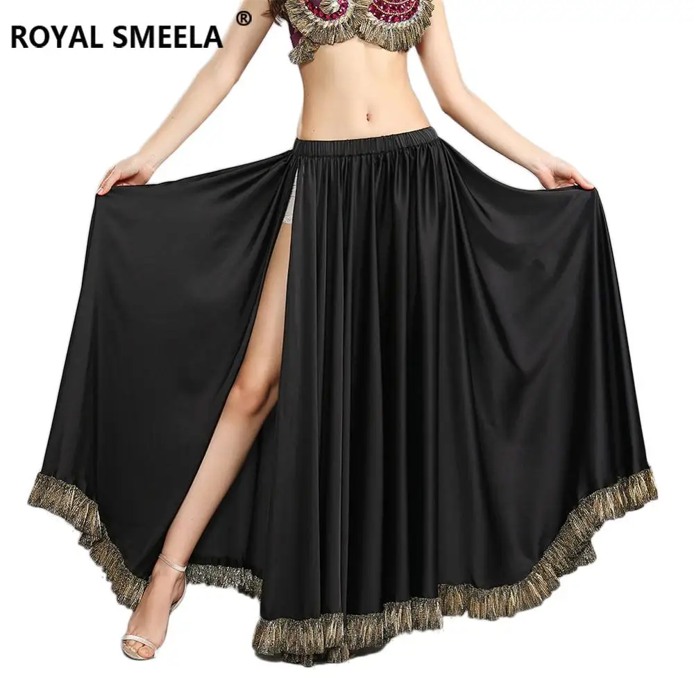 Schlitz bauch tanzen rock für frauen gypsy rock tribal dance kleidung bauchtanz costome lange maxi Flamenco rock karneval outfit