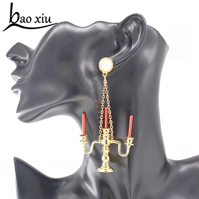 

Women Luxury Vintage Pearl Long Drop Earrings Tassel Rhinestone Gold Dangle Earrings Exaggerated Statement Bridal Jewelry