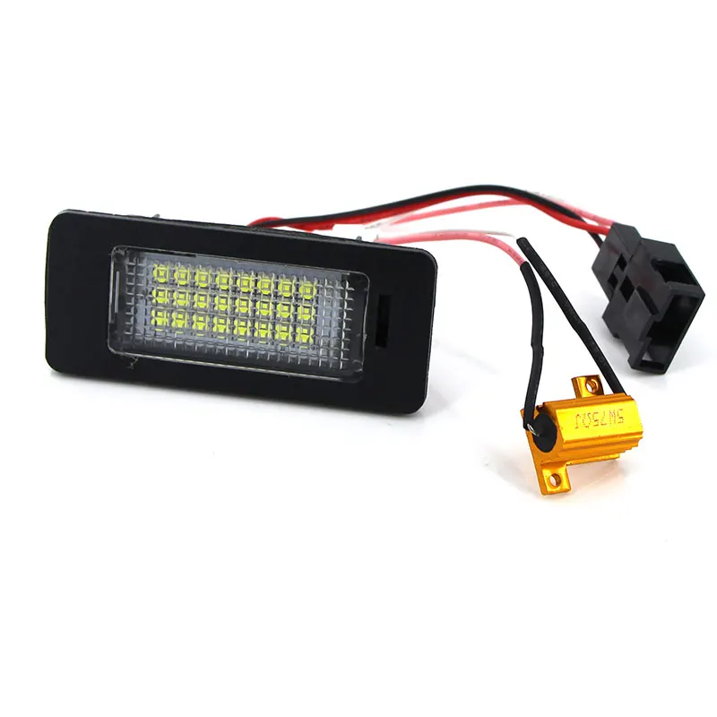 2 White LED Number License Plate Light Bulb  For Audi  A1 8X   A3 8V  A4 S4 B8  A5 S5 8T  A6 C7 4G  A7 4G  Q3 / Q5  TT 8J