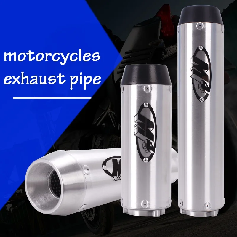 Motorcycle Accessories M4 Logo Exhaust Pipe Straight Cylinder For Honda CB400 VTEC CBR250 CBR400 CBR600 F4I XJR400 VFR400 74A F5