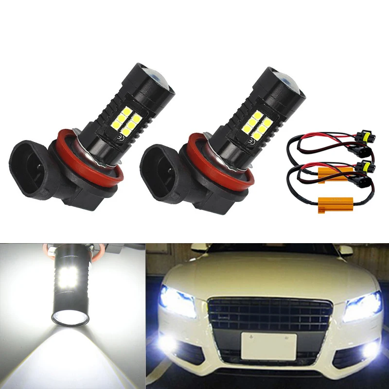 

2X H8 H11 3030SMD LED Fog DRL Light Bulb No Error Lamp For Audi A3 A4 A5 S5 A6 Q5 Q7 TT