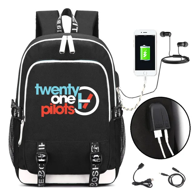 Twenty One Pilots backpack canvas Men women travel Shoulder bag Fashion Rucksack teenagers Student School Bags Laptop Bags