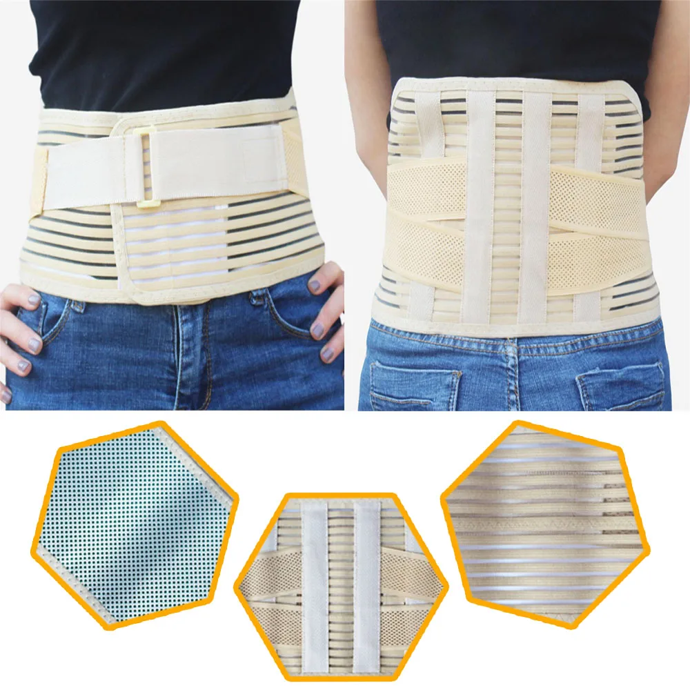 Waist Support Belt Pad Waist Trimmers Fitness Adjustable self-heating  protects back pain medical care stress and relaxes