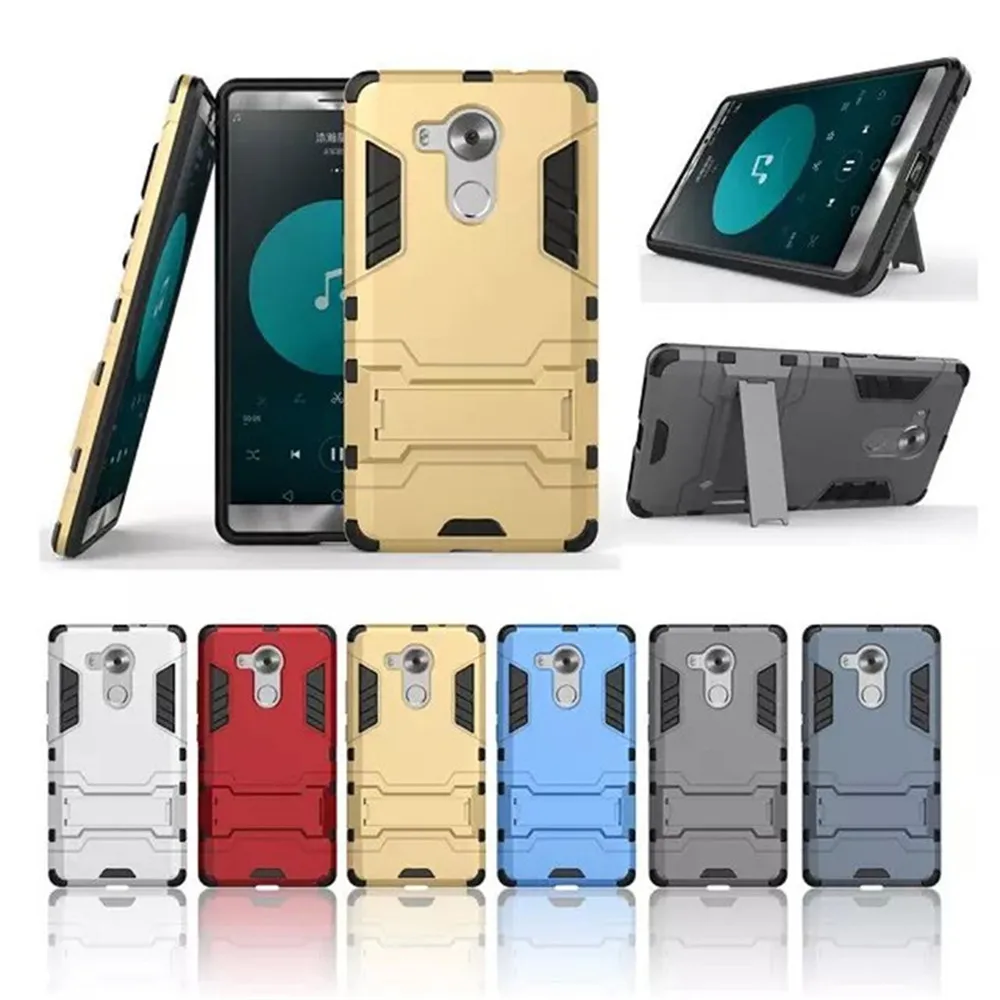 Capa armadura à prova de choque para huawei mate 8 mate8 silicone kickstand titular caso para huawei mate8 para mate 8 capa fundas