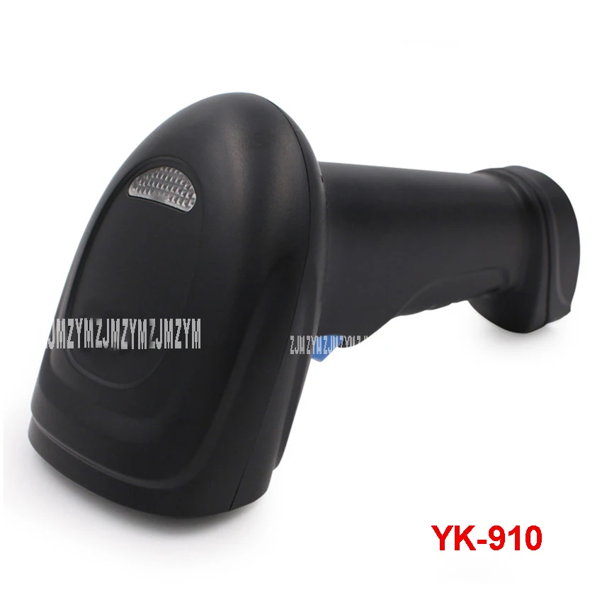 50pcs Barcode Scanner 1D Laser Wireless YK-910 Barcode Scanner 85mA with USB2.0 Interface 120 times / sec Speed black,white