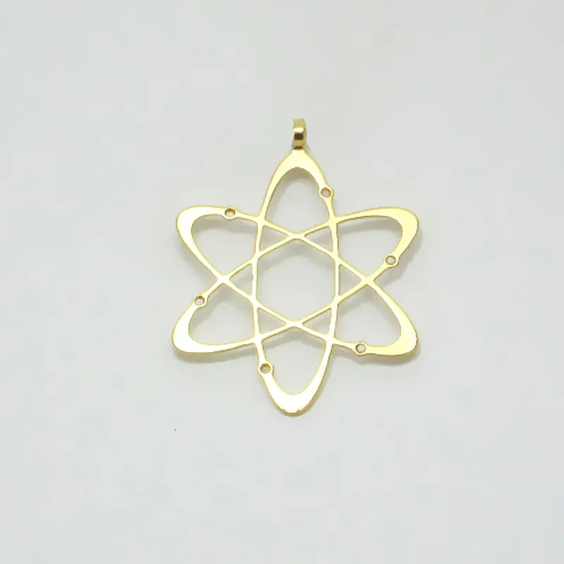 Drop shipping Hot sale carbon atom necklace Science pendant Silver plated Fashion jewelry for women