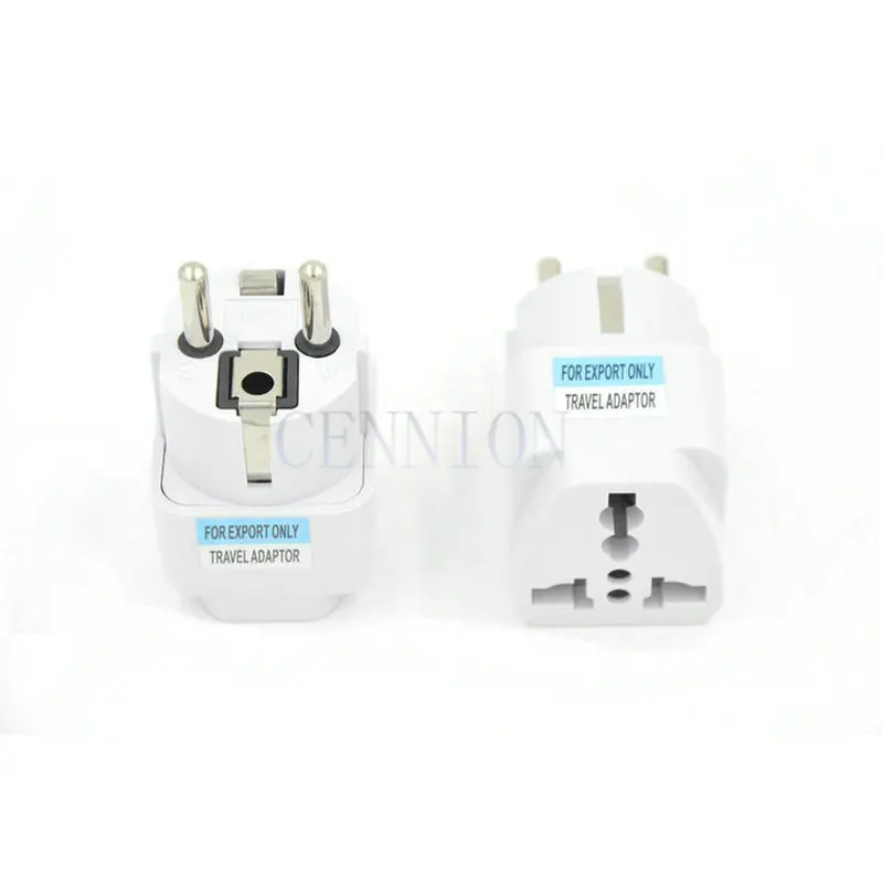 US EU UK AU to DE AC Power Plug Travel Adapter Converter 100pcs express shipping