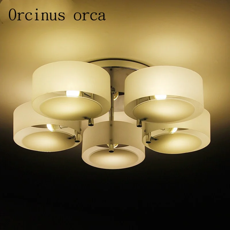 

Nordic modern minimalist living room ceiling lamp led acrylic warm bedroom lighting European style creative atmosphere lighting