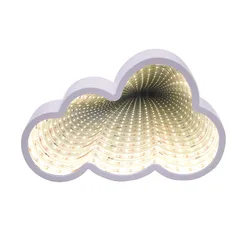 LED cloud shape tunnel light dream effect tunnel mirror light creative bedroom decoration lamp