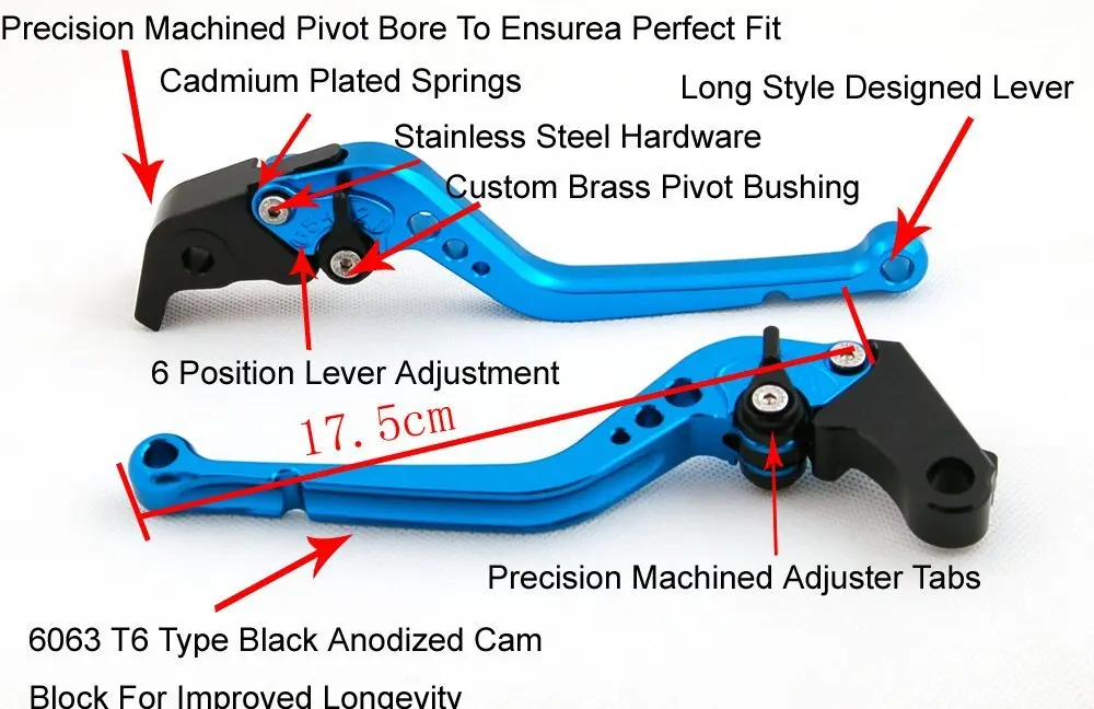 Short&Long For Suzuki SV1000 / S 2003 2004 2005 2006 2007 Bandit 650S 2015 TL1000R 1998-2003 Motorcycle CNC Brake Clutch Levers view 3