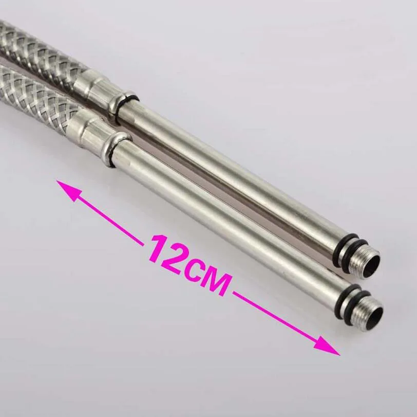 

60/80cm Stainless Steel a piar of water inlet hoses, Bathroom/toilet plumbing hose, Cold and hot water inlet pipe, Free Shipping
