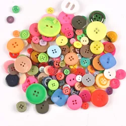 2019 ins hot 50pcs bottoni da cucito in plastica tinti Flatback misti per bambini Scrapbooking artigianato fai da te ornamento cp2240