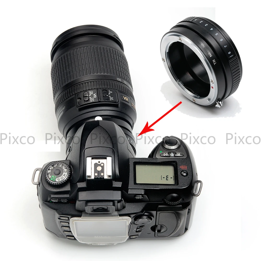 NGHIÊNG 8 Độ Xoay Bộ Chuyển Đổi Vĩ Mô Phù Hợp Với Cho AI AI-S F Núi Lens Để cho Nikon Adapter D7100 D7000 D600 d5100 D3100 D300S Máy Ảnh
