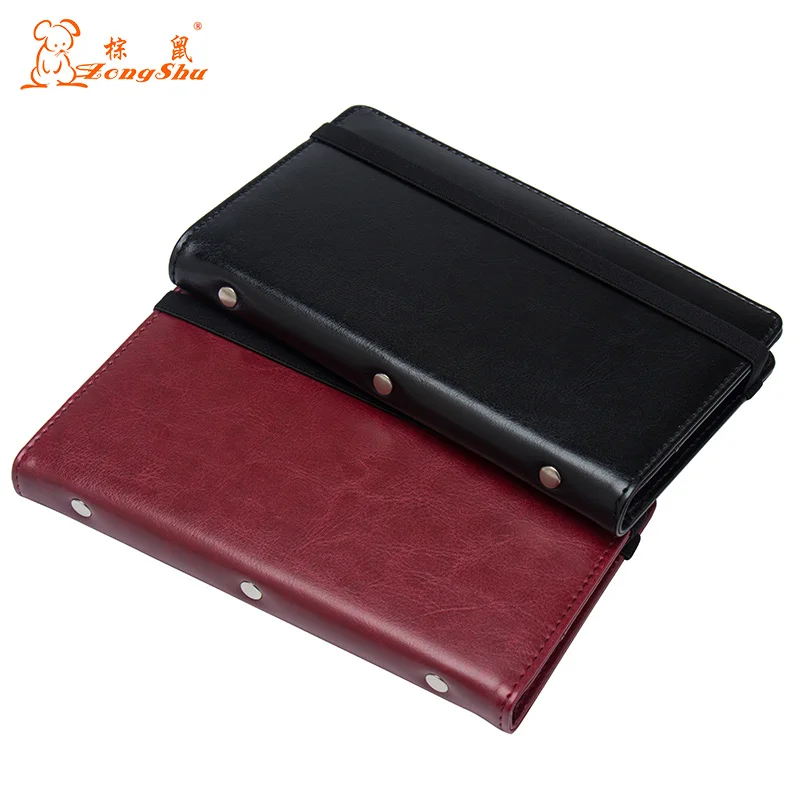 Black 120 card business card book with string card cover movable Business Card PU Leather Bag (custom available)