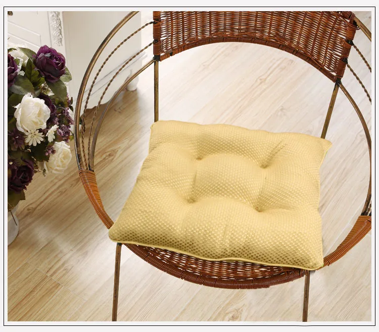 Free Shipping 5 Colors Cheap Seat Cushion Polyester/cotton Honeycomb Design Chair Cushion