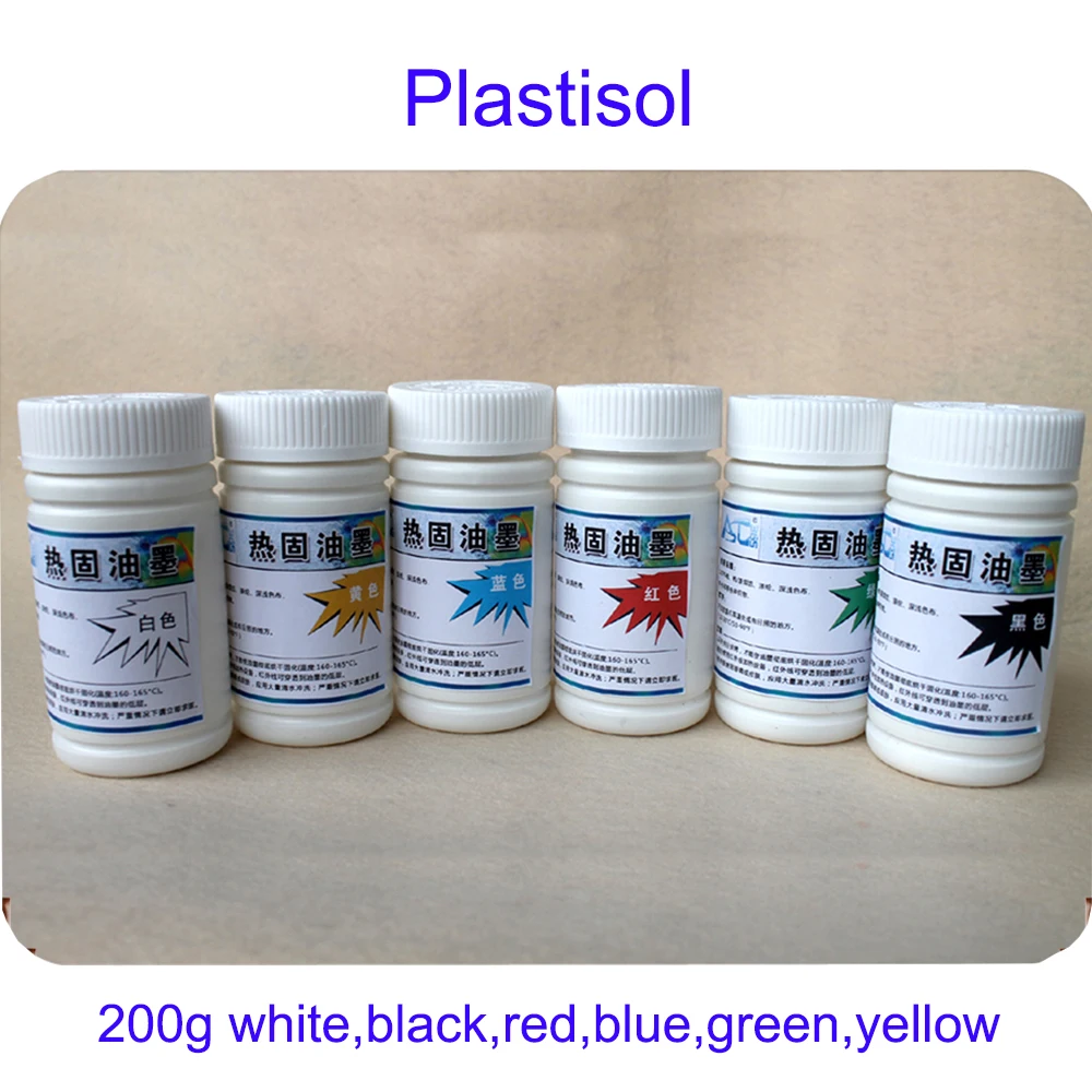 150G/Bottle Plastisol Screen Printing Ink for Cloth T Shirt