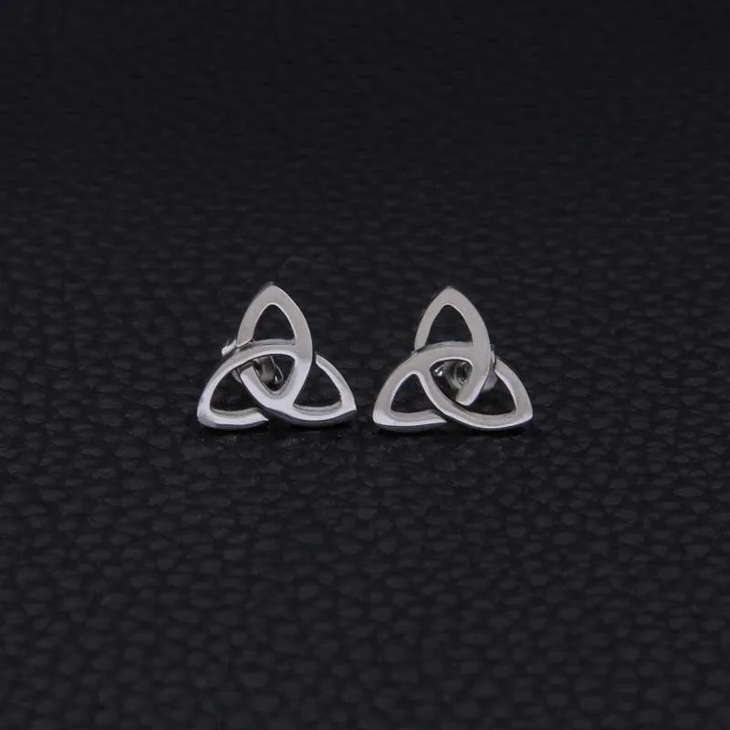 2018 new stainless steel Celtic knot Stud Earrings for women 2pcs/set