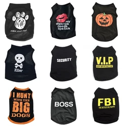 Pet Dog Clothes for Dog Pet Costume Clothes For Small Dogs Cat Vest T Shirts Chihuahua Cool Puppy Clothing For Kitty Halloween