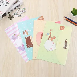 50 pcs 33*23CM Waterproof Plastic buckle Folder Book Pencil Case Bag File document for office student supplies filing products