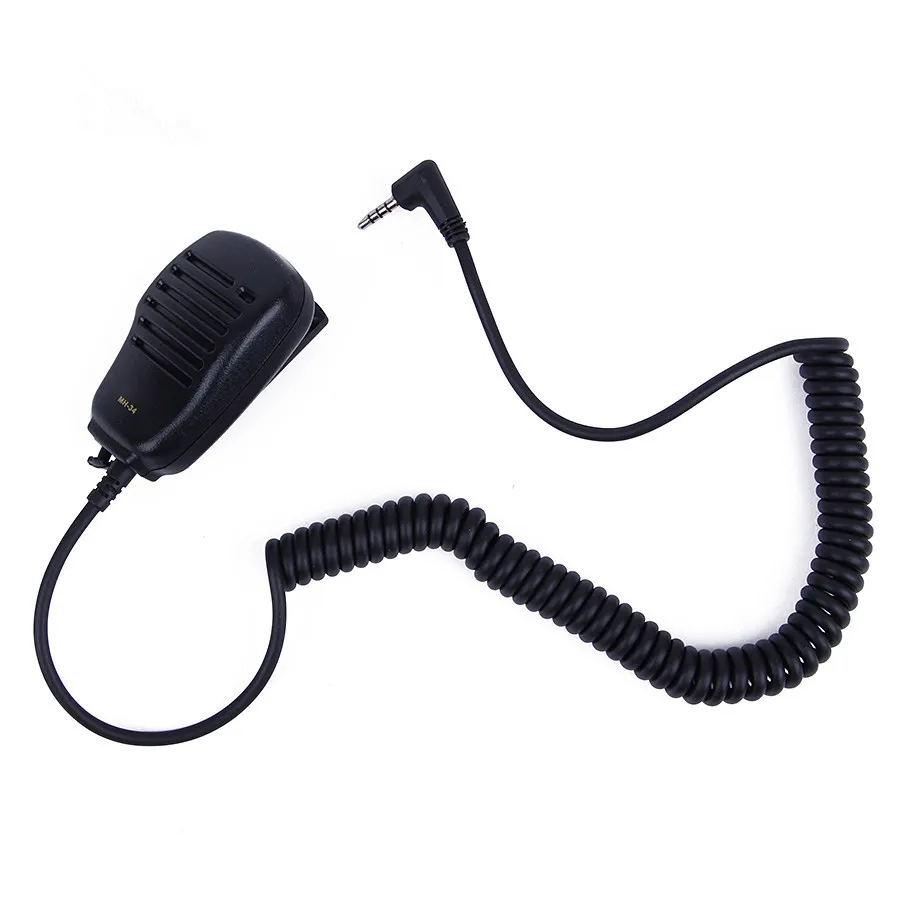 Shoulder PTT Speaker Microphone For Yaesu Radio MH-34 Walkie Talkie Parts High Quality Two Way Radio Accessories