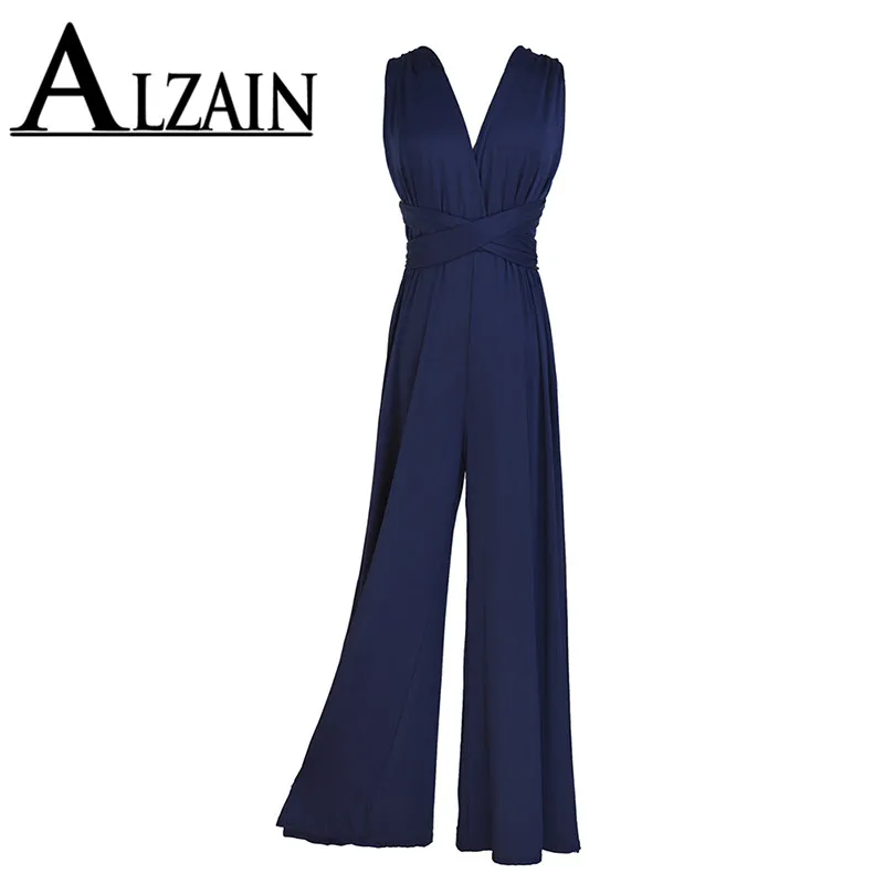 Bandage Sexy Jumpsuit Boho Rompers Women Jumpsuit 2023 Elegant Summer Jumpsuit Multi Way Wear Wrap Wedding Party