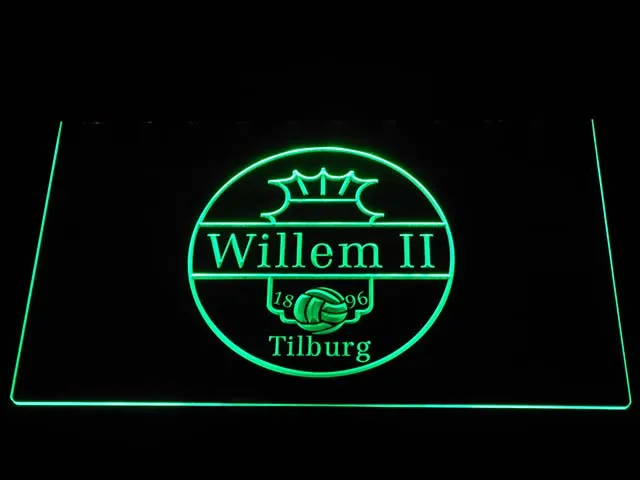 b1018 Willem II Tilburg Eredivisie Football LED Neon Light Signs