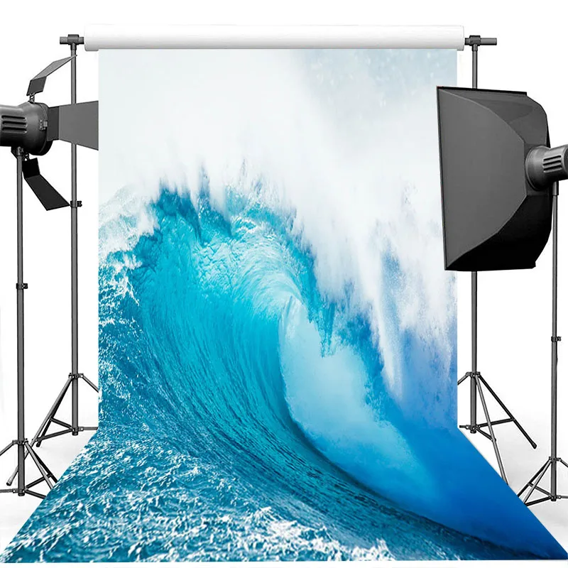 

Surfing Pacific Sea Wave Backdrop Blue Ocean Birthday Party Photo Background Sports Event Banner Photography Backdrops