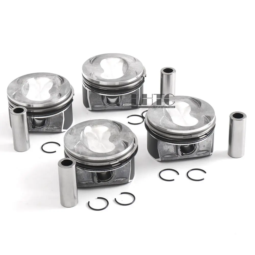 4x 76,51mm Pistons Rings 19mm Wrist Assembly For VW Golf Passat CC Tiguan Scirocco AUDI A1 1.4TSI EA111 Turbocharged