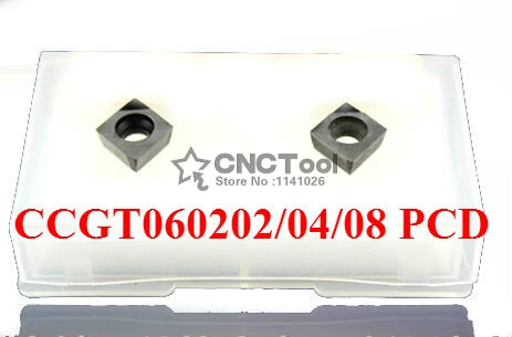 

Бесплатная доставка 2 шт CCGT060202/CCGT060204/CCGT060208 PCD алмазные вставки, CNC PCD биты для токарных инструментов вставки для scclcr/SCK/SCF