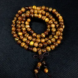 Sennier Authentic agarwood 108 beads 6mm 8mm buddha prayer beads bracelets women men jewelry wood wrist bangle Rosary Wooden bra